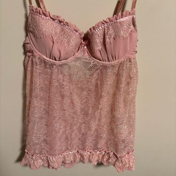 Victoria’s Secret Sexy Little Things Blush Pink Babydoll Nightgown- Size 36B - Picture 2 of 5